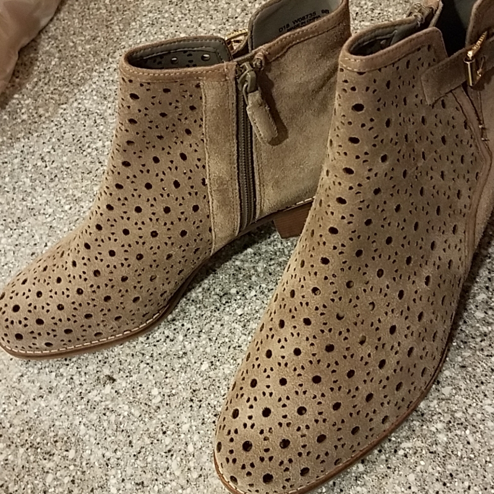 Womens Cole Haan new suede boots